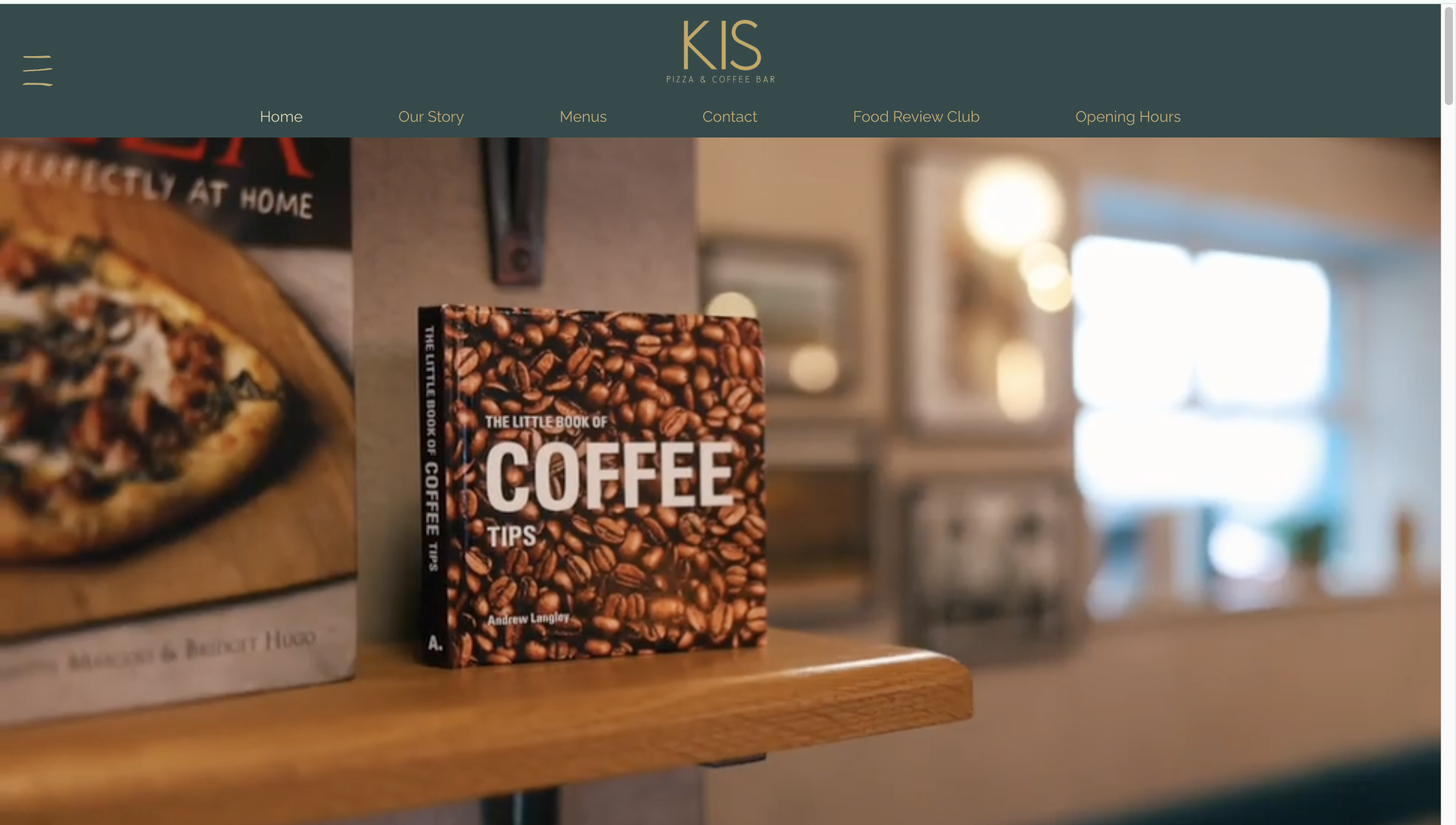 KIS Coffee Bar website